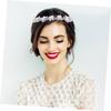 VICASKY Bridal Headband Flower Hair Accessory for Women Soft Headdress Elegant Wedding Hair Band for Brides Lightweight and Design for Parties and