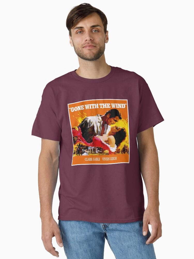 Gone with the Wind GONE WITH THE WIND : Vintage Civil War Movie Advertising Print Classic T-Shirt