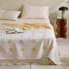 New Three-layer Gauze Towel Quilt, Double Air-conditioned Blanket, Sofa Towel, Four-season Lunch Break Blanket
