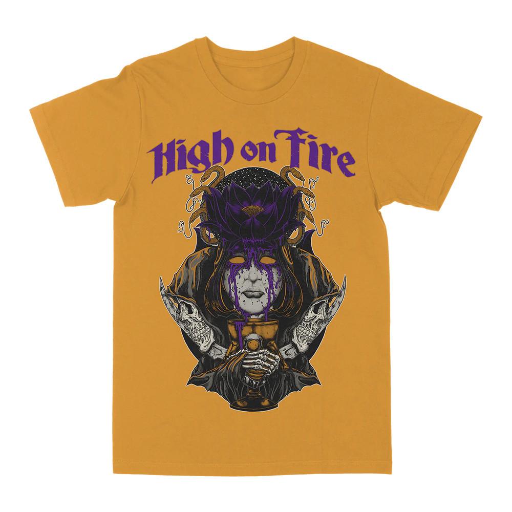 High On Fire Black Lotus TShirt Short Sleeve Gold Cotton Men S to 5XL Unisex T-Shirt XXXXL