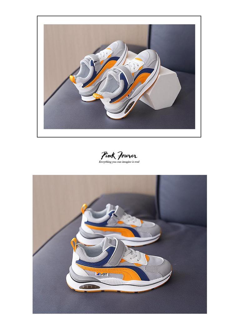 Boys' Mesh Breathable Sports Running Shoes - 2025 Autumn Collection for Ages 3-12
