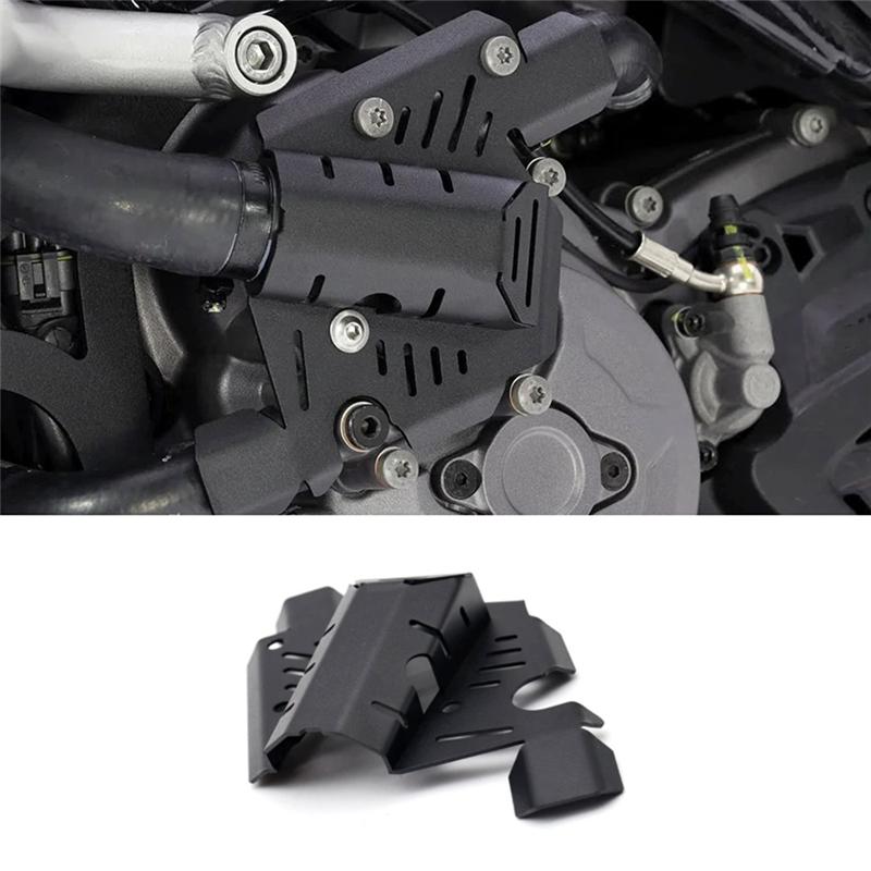 ABLZ-Motorcycle Water Pump Protector Guard For DUCATI Desert X Engine Side Cover Accessories