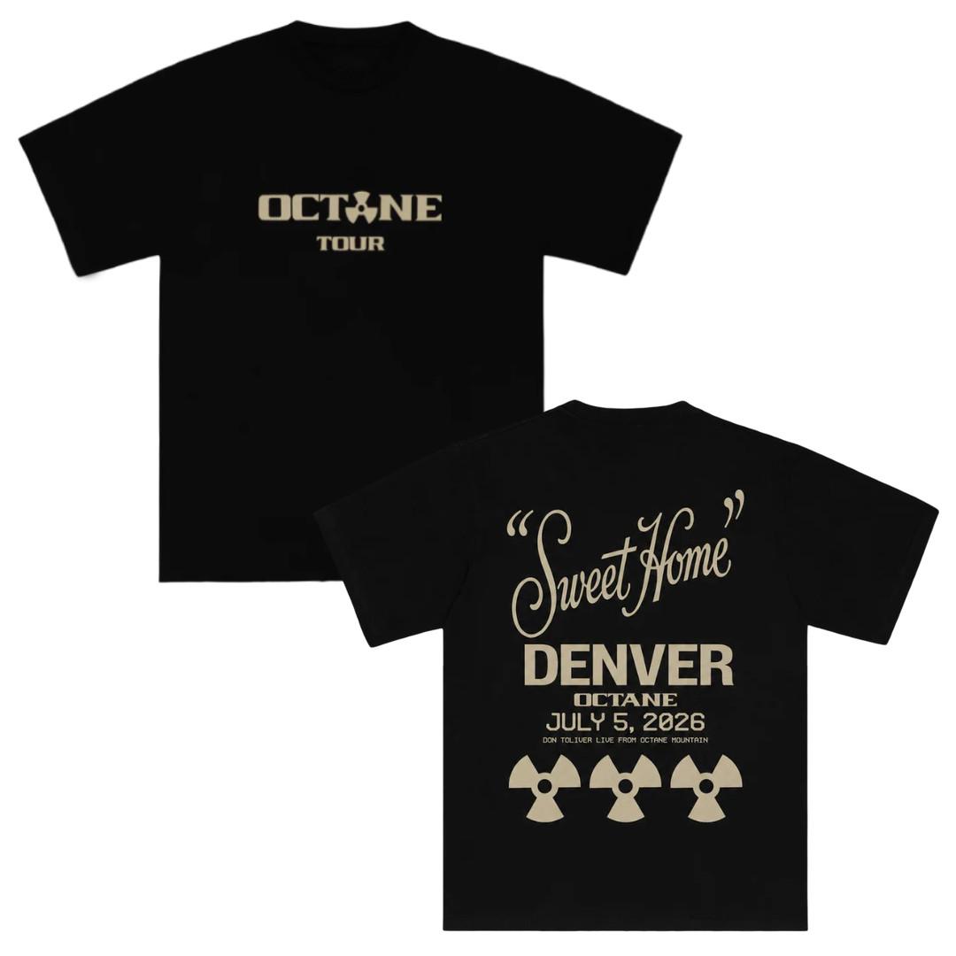 Don Toliver Merch - Octane Sweet Home Denver On July 3, 2026 T-Shirt S