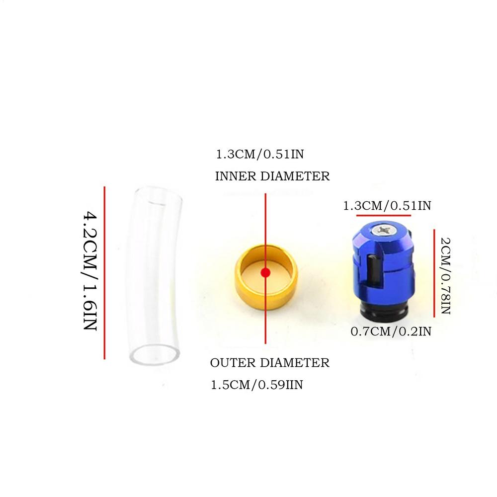 Multi-Purpose Motorcycle Air Filter Drain Tube Head From CNC Alloy Air Intake Drain Pipe Motorcycle Accessories