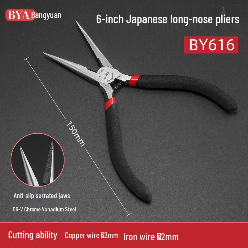 5" & 6" Premium Needle-Nose Pliers Set for Jewelry - Round, Bent, Flat Nose, Toothless Mini Pliers
