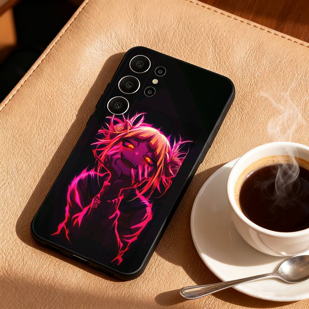 My Hero Anime  H-Himiko Toga Phone Case For Samsung S26,S25,S24,S21,S22,S23,S30,Ultra,S20,FE,Lite,10,9,Black Cover