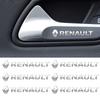 Car Metal Emblem Wiper Stickers Reflective Decor Decals For Renault Megane 2 3 4 Twingo Clio Talisman Captur Trafic Y777