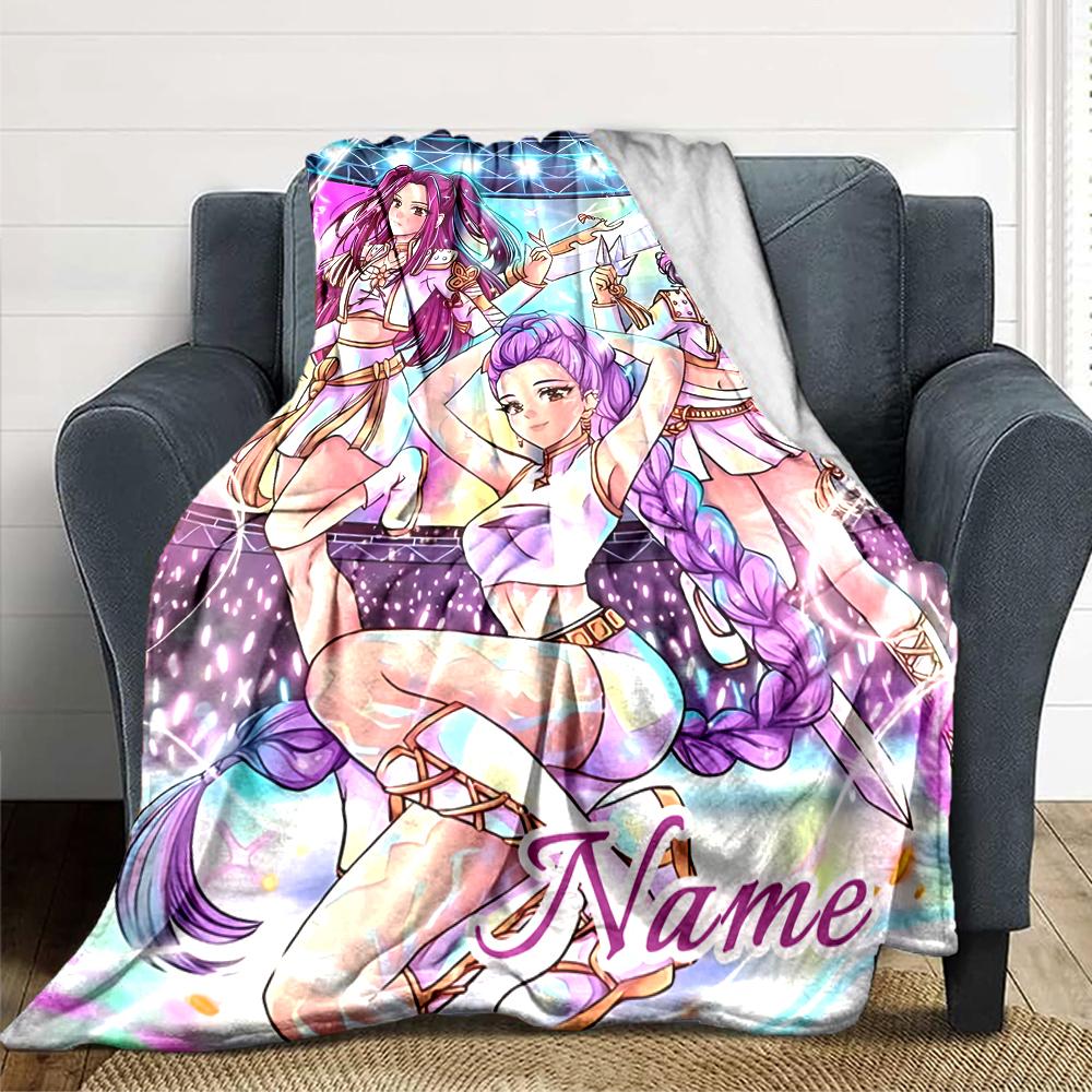 Custom Name Blue Tiger Hat Party Blanket For Couch Bed Plush Cozy Fuzzy Blanket Super Soft Warm Blankets For Fall And Winter 0916193