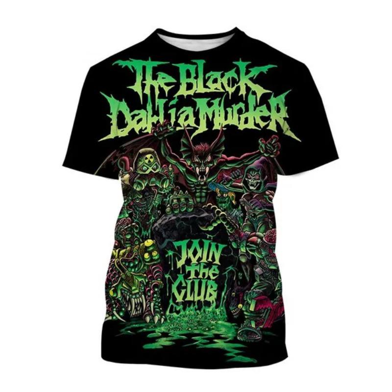 Neue T-Shirts The Black Dahlia Murder Band 3D-Druck Streetwear Herren Damen Mode Kurzarm T-Shirt Kinder Tees Tops Herrenbekleidung