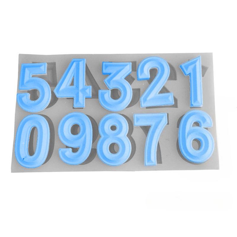 Alphabet Number 1-9 Chocolate Cake Decorating 16 Capital Letter Fondant Molds for Birthday Parties Candies Cupcakes Cookies