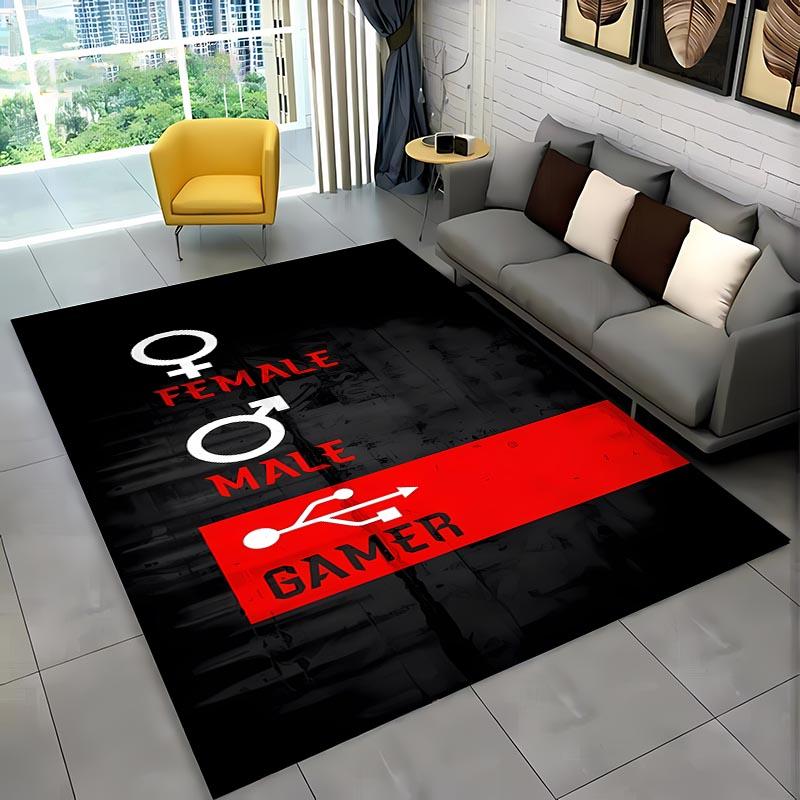 Einige lustige Wörter Schwarz Weiß Farbe Teppich, Wohnzimmer und Schlafzimmer Haushaltsartikel Sofamatten, Fußmatte Boden Anti-Rutsch Teppich, Geschenk