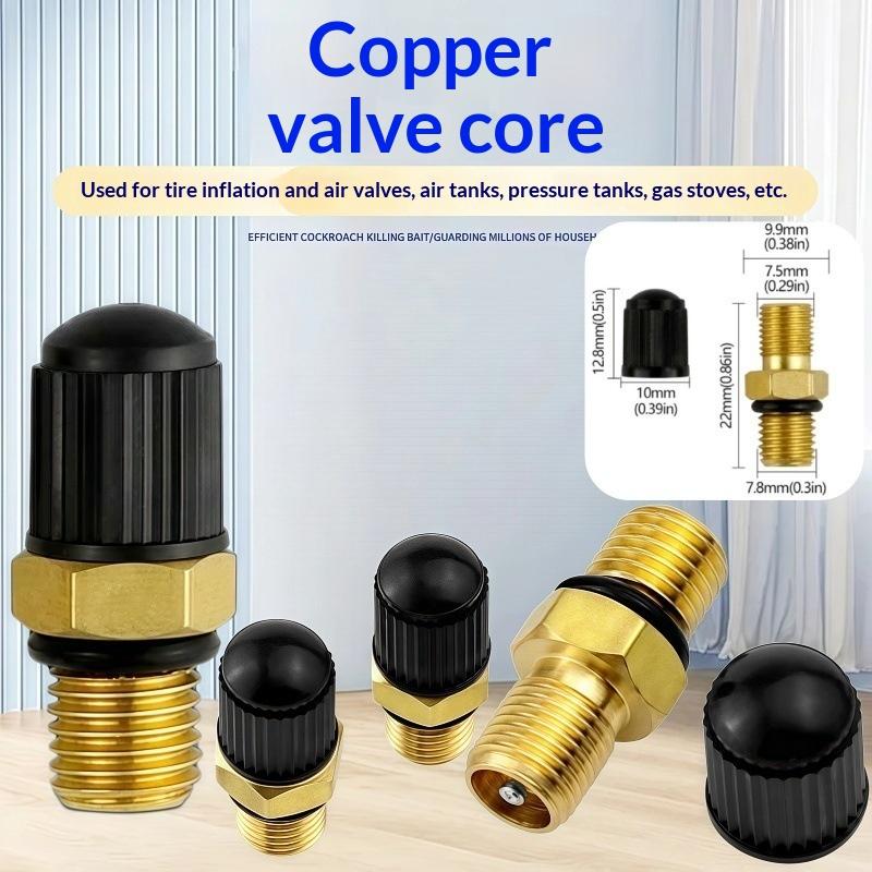 

1Pcs M8X1 High-Quality Air Valves Durable Brass Tire Valve Stems For Car Motorcycle Bike Tires Caps Diy Accessories ONE SIZE