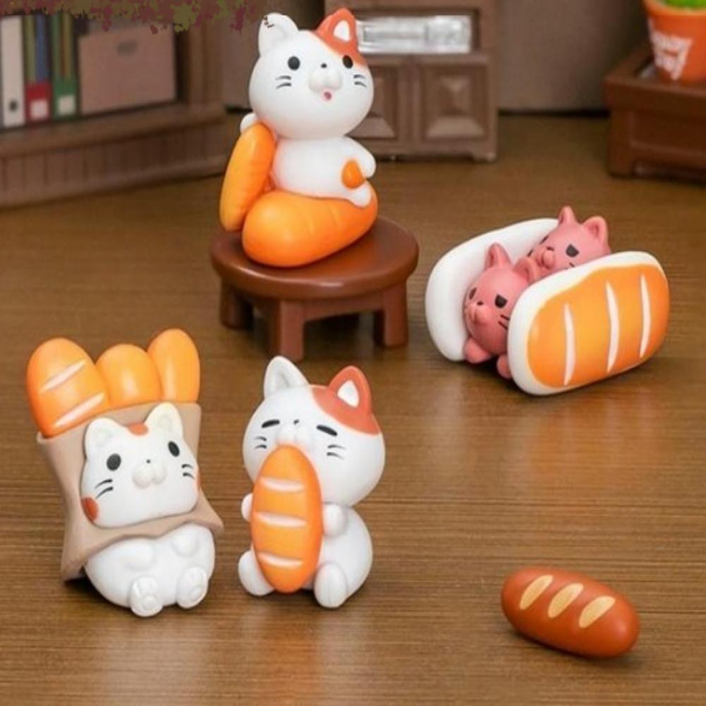 Miniature Bakery Cat Decoration Set of 7 All