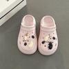 Cute Cartoon Kitten Girl Hole Shoes Summer Fashion EVA Outside Wear Non-slip Beach Casual Bag Head Slippers Tide