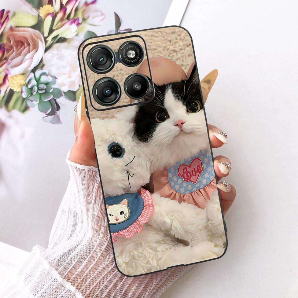 Per Moto G57 Power 5G Custodia Cover Moda Farfalla Gatto Carino Fresco Dipinto Morbido Funda Per Motorola Moto G57 Power 5G Cover del Telefono