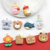 5Pcs Bear Bee Flower Donut Ice Cream Resin Earring Charms for DIY Keychain Bracelets Pendant Necklace Jewelry Making Findings