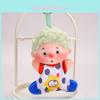 Creative Happy Plush Keychain With Polyester Fiber For Gift And Decoration