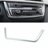 For BMW 3 4 Series 2013-2019 Matte Silver Central Console CD Button Cover Trim