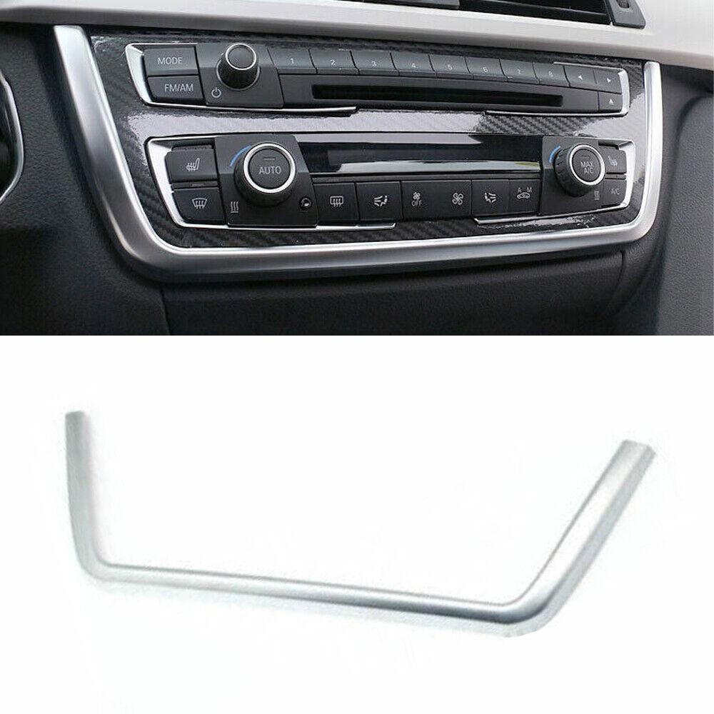 For BMW 3 4 Series 2013-2019 Matte Silver Central Console CD Button Cover Trim