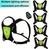 Remote Control LED Vest Bag Multi-Mode Turn Signal Cycling Running Skateboarding