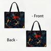 Stylish Marble Print Tote Bag Casual Large Capacity Shoulder Handbag for Daily Use