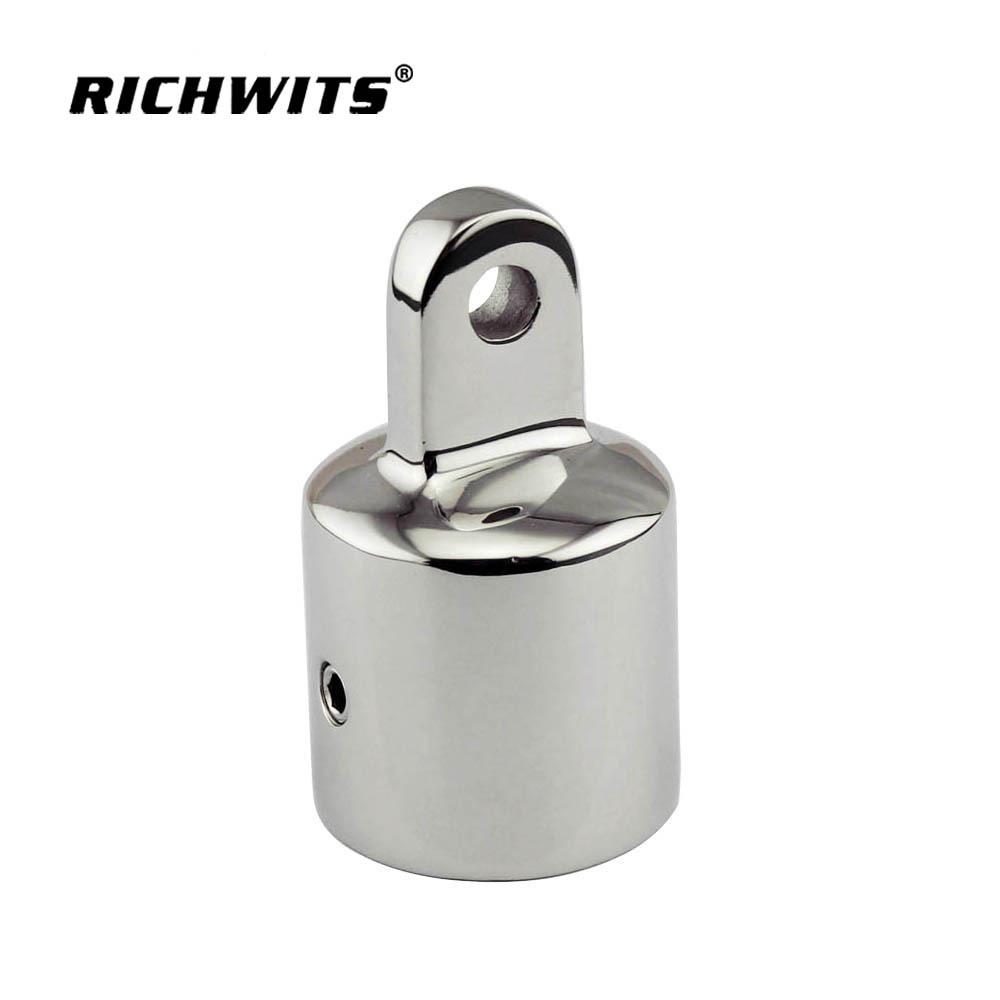 20mm 22mm 25mm 316 Stainless Steel Boat Bimini Top Eye End Cap Marine Hardware Boat Accessories Fitting for Canopy Frame