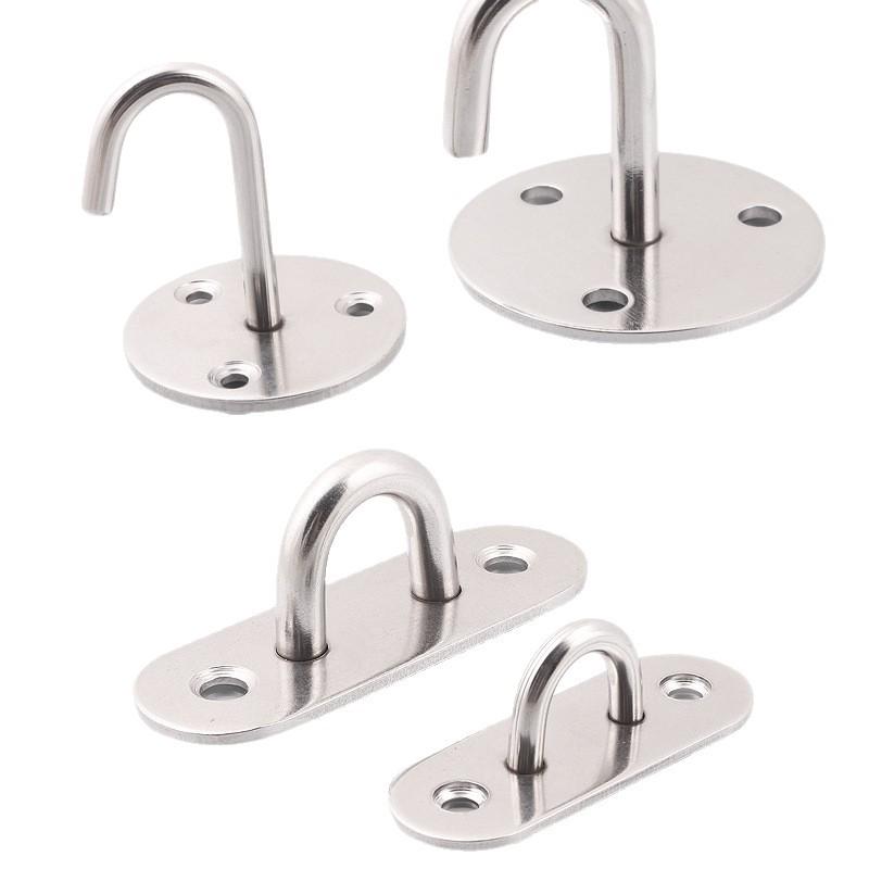 Stainless Steel U-Shaped Hanging Hook for Ceiling, Balcony, Plants, Sandbags, Fans, Clothes