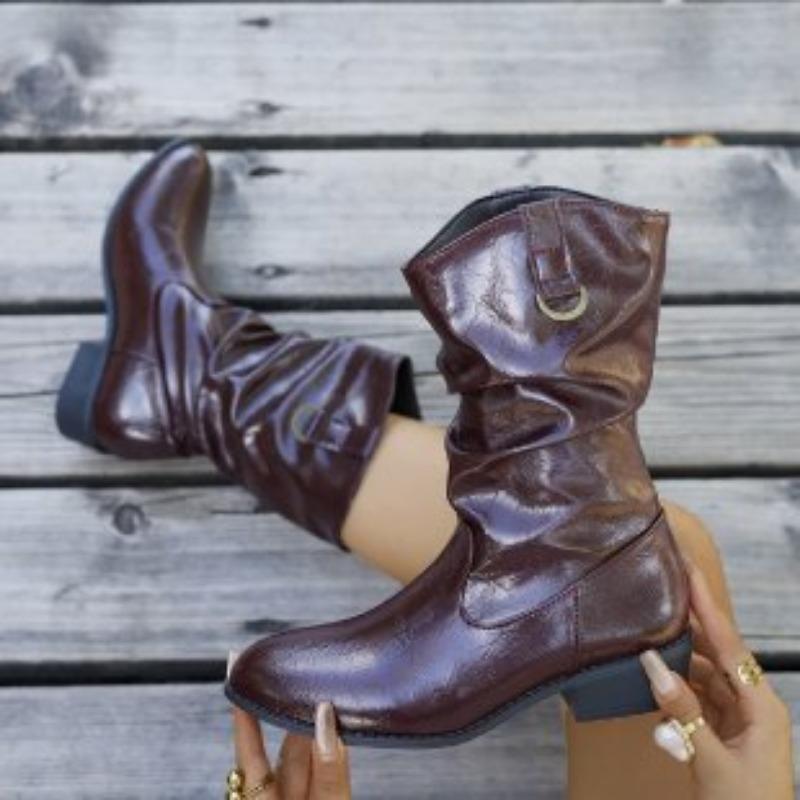 

Женские ботинки Мартина на толстой подошве, на толстом каблуке, увеличивающие рост, осенне-зимние, легкие, для активного отдыха, нескользящие, повседневные, увеличивающие рост 43 бордовый