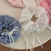 Women's Chiffon Dot Lace Long Ribbon Gopchang Scrunchie