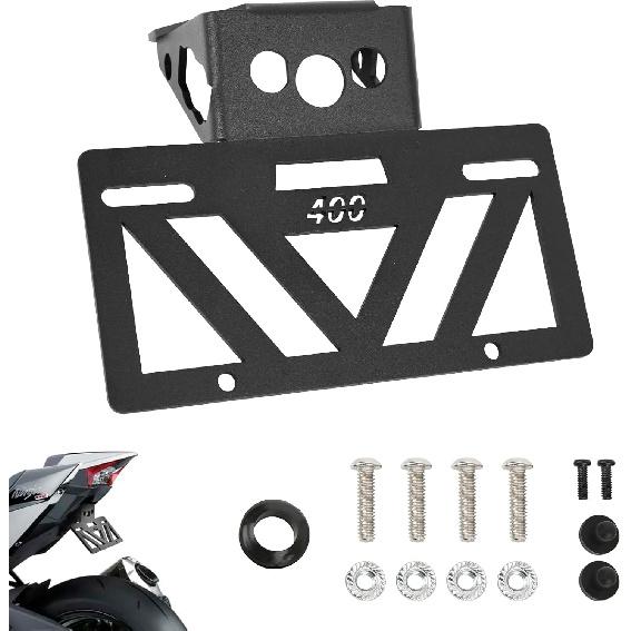 

2025 2026 Ninja 500 Fender Eliminator Ninja 400 Fender Eliminator Tail Tidy License Plate Bracket Mount Fit with OEM & Aftermarket Turn Signal Z400