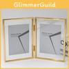 7 And 5 Inch Double Sided Transparent Fold Dual Photo Frame For Decor Home