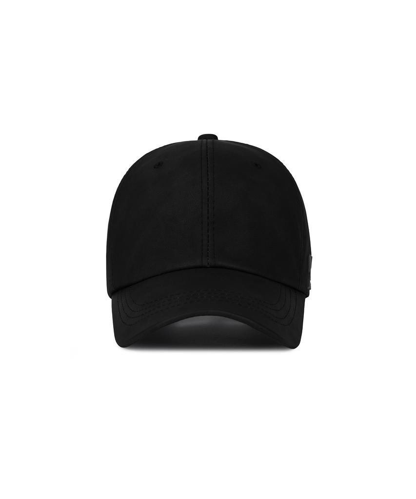 Bajal Va Studded Vegan Leather Ball Cap Black