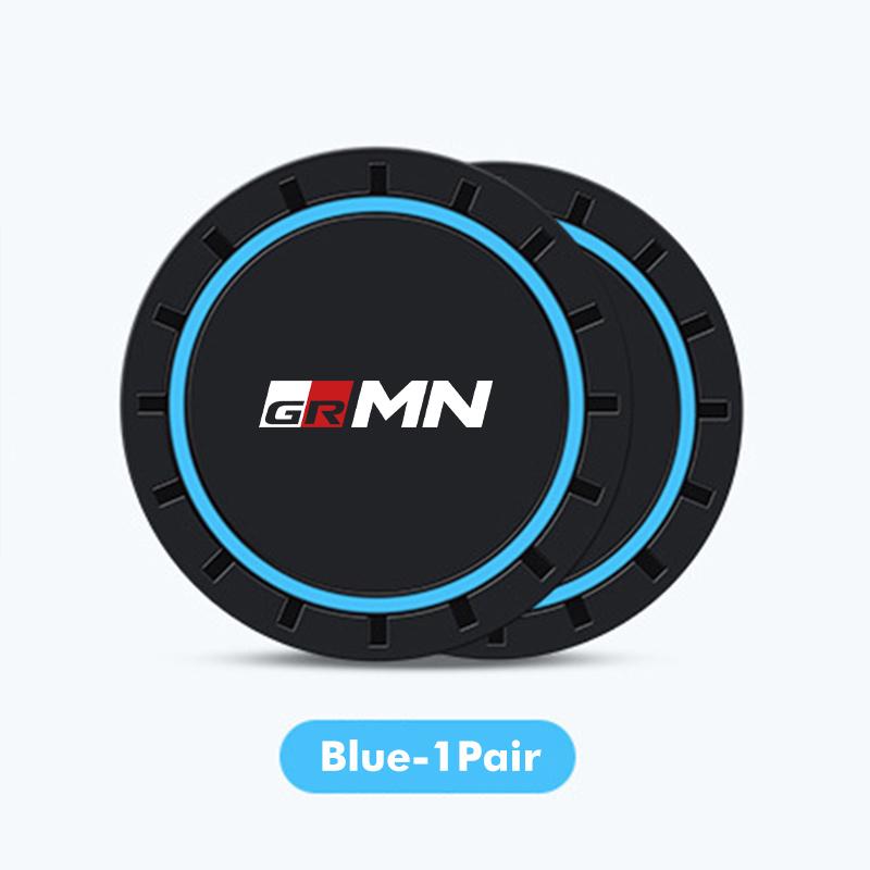 For Toyota Car Waterproof Anti Slip Water Cup Mat Auto Interior Accessories GR Yaris Corolla Prius Aqua Vios Mirai Hilux Auris