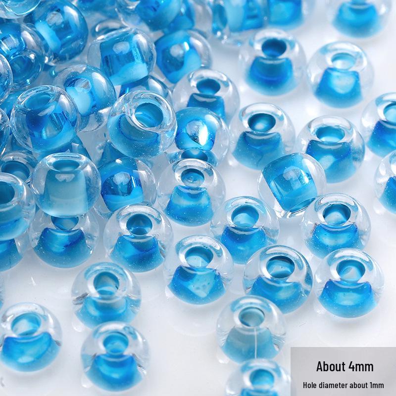 Blauer Glas-Reiskorn-Haarnadel: Handgefertigter Schmuck-Accessoire im antiken chinesischen Stil