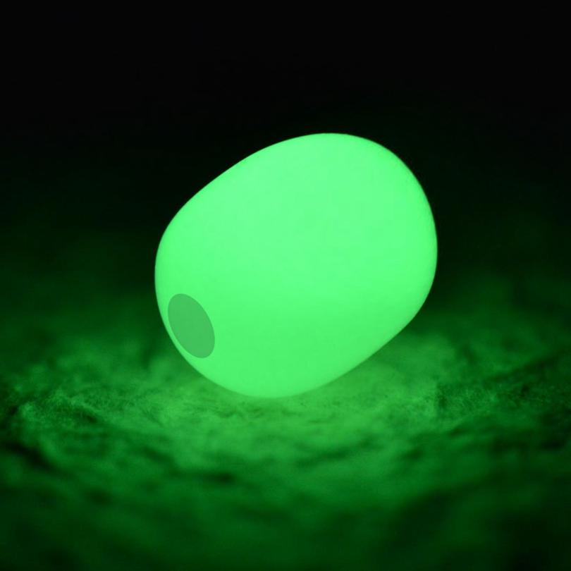 100Pcs Cylindrical Luminous Soft Fishing Beads 5 Optional Sizes 5.2mm 6.2mm 7.2mm 8.3mm 10mm Practical Sea Fishing Tackle Accessories
