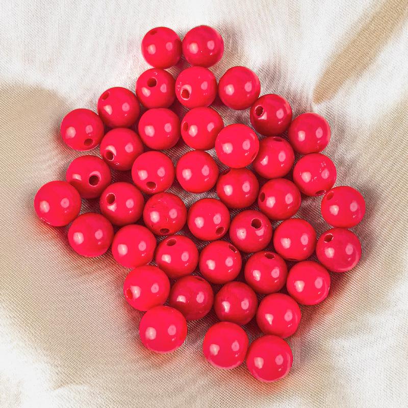 

10 мм Красные Акриловые Бусины в виде Фруктов для DIY Ювелирных Изделий Ручной Работы и Аксессуаров для Цветочных Букетов (1 lb pack, approx. 930 pcs)
