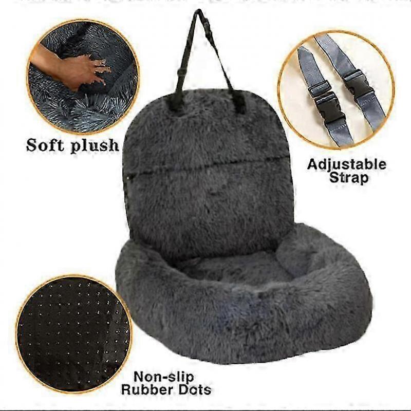 Protective Dog Bed for Car, Calming Dog Bed for Car, Washable Dog Sofa Seat, Travel Foldable Pet Car Bed (M/L/XL)