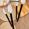 4Pack Scraper Spatula Set Food Grade Silicone Baking Spatulas Heat Resistant Kitchen Cooking Utensils Wood Handle
