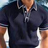 Polo Shirt Men Summer Short Sleeve Breathable Casual Fashion Polo Top For Youth