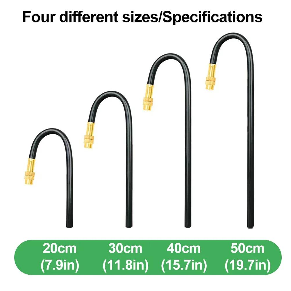 Micro Irrigation Sprinkler Parts Misting Nozzle 360° Bendable Brass Spray Head for Irrigation Patio Greenhouse Humidification