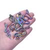 Snake Charm Cobra Rainbow Pendant 5pcs Mix Animal Charms For Jewelry Making Supply DIY Necklace Fashion Earring Punk Accessories