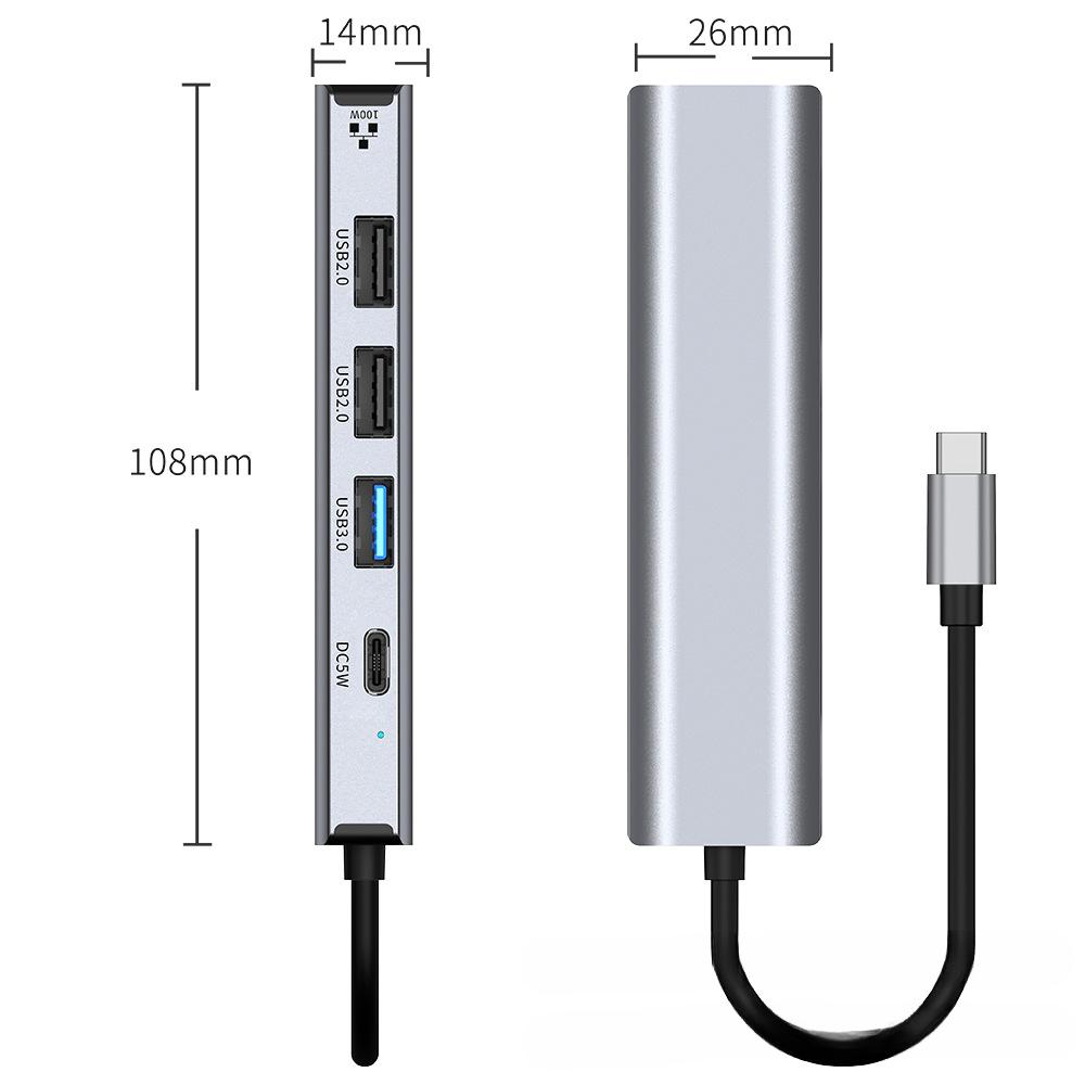 USB C To RJ45 Ethernet Adapter 100Mbps Type C To LAN Network Converter for Laptop PC MacBook