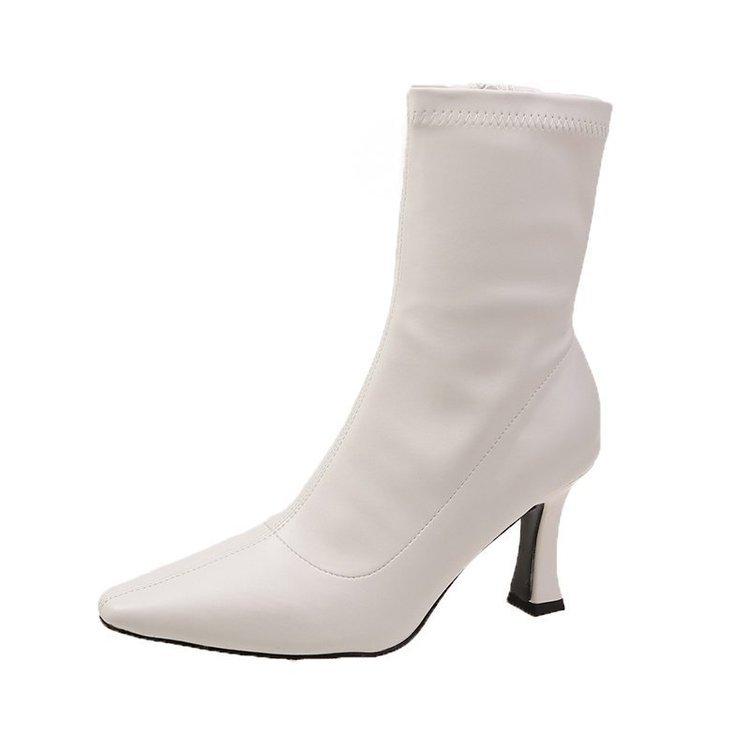 Fashion Comemore Women Fashion Side Zippers Short Boot Female Thin High Heel Shoes Women's Autumn Footwear 2025 Pointed Toe Ankle Boots