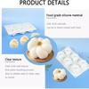 6 Cavity Mangosteen Silicone Molds Heat-Resistant Dessert Mold Mousse Cake Mold  Kitchen Bakeware