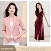 Women's 2026 Spring Fashion Suit: Versatile Casual Jacket & Dress Set for Work