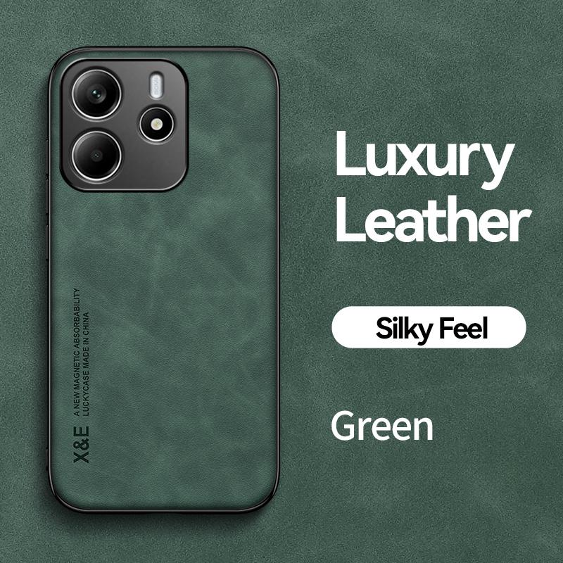 Custodia in Pelle per Redmi Note 14 5G / Note 14 Pro Plus Custodia Ultra Sottile Copertura Magnetica per Auto per Redmi Note 14 Pro Capa