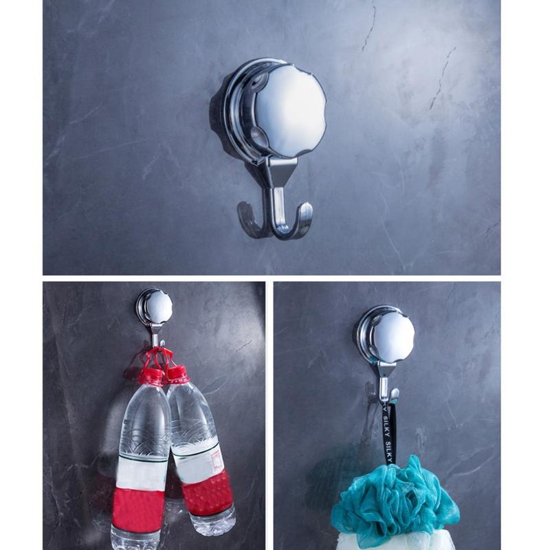High Quality Easy to Install Hook Chrome-plated with Vacuum Suction Cup for Bathroom and Kitchen 1Pcs /3 Pcs