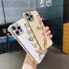 Flannel Love Chain iPhone17Pro Mobile Phone Case 15/16 Suitable for Apple 7p/8plus Wristband Protective Case