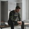 Maglia a Compressione Imbottita Elasticizzata in 4 Direzioni ad Alta Elasticità con Imbottiture