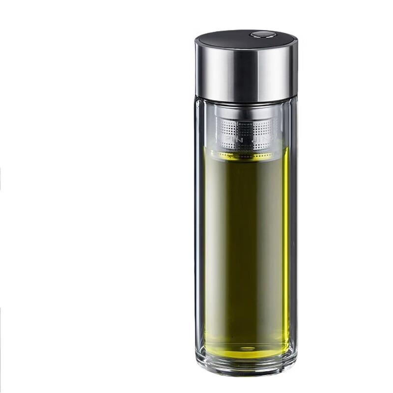 Chef Ms. Magnetic Tea Infuser Double-Layer Glass Mug